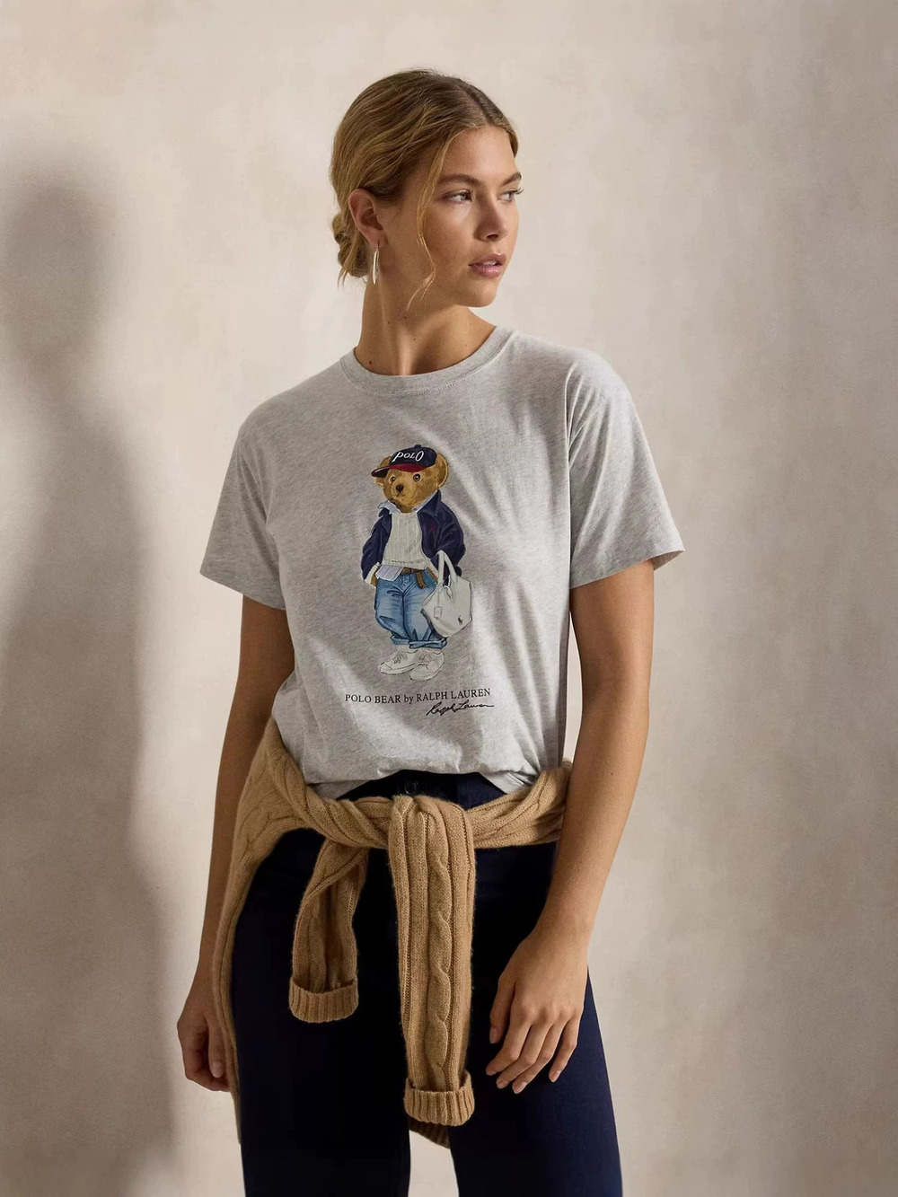 ZARA Spring Summer Fashion Casual Loose Print Round Neck Short Sleeve T Shirt